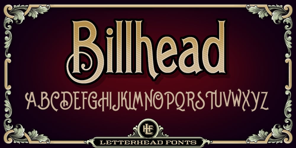 LHF Billhead font