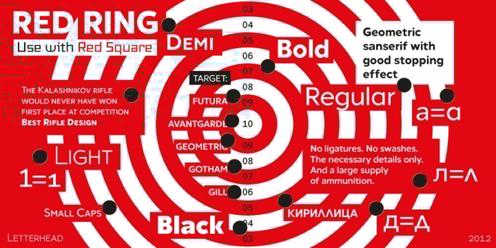 Red Ring font