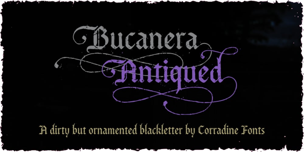 Bucanera Antiqued font
