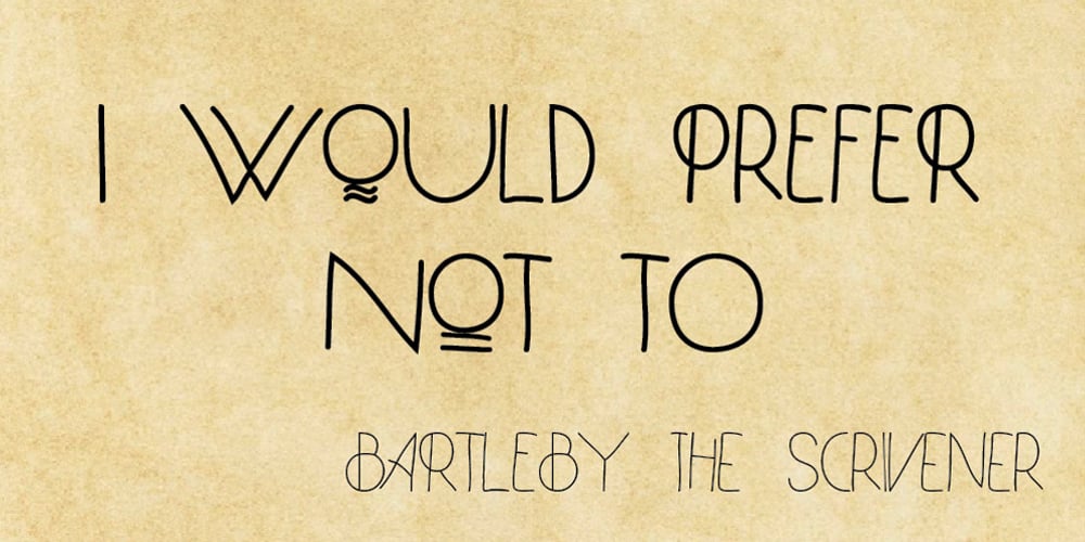 Bartleby font