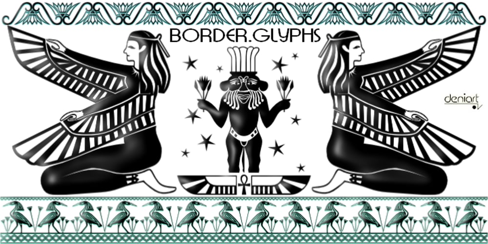 Border Glyphs font