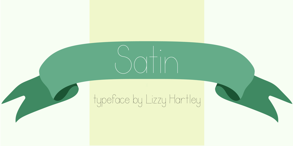 Satin font
