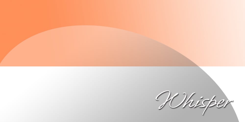 Whisper font