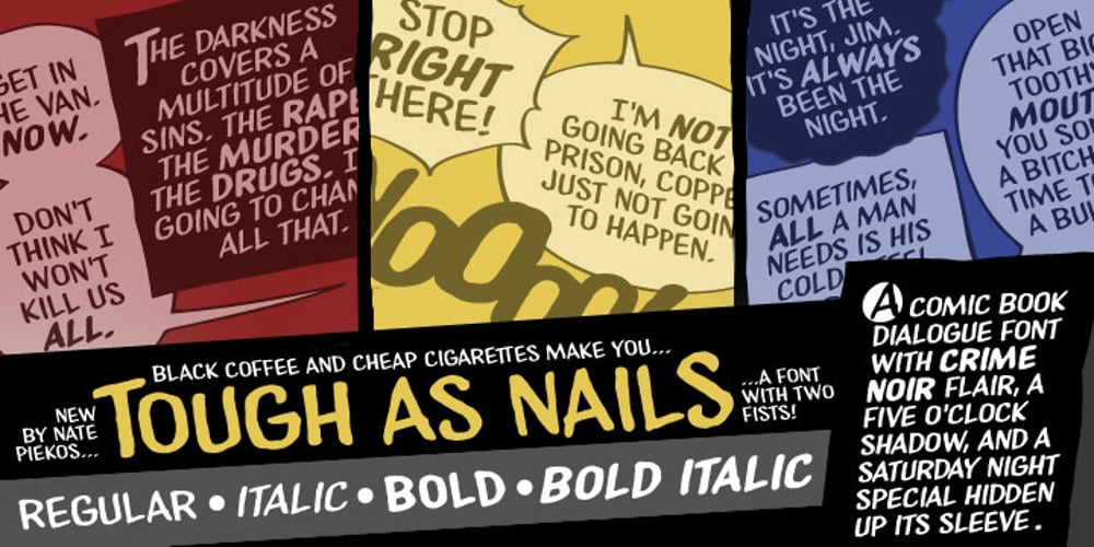 Tough As Nails BB font