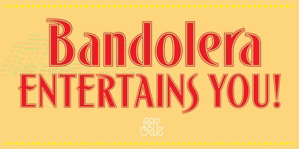 Bandolera font