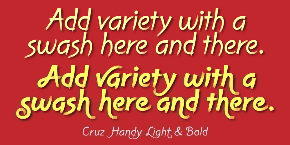 Cruz Handy font