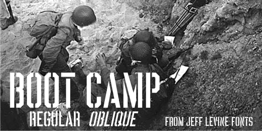 Boot Camp JNL font