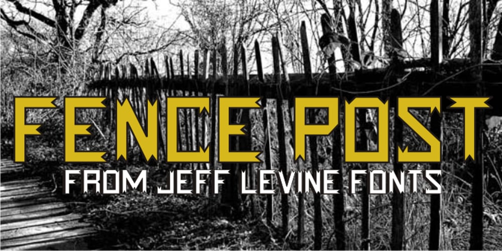 Fence Post JNL font