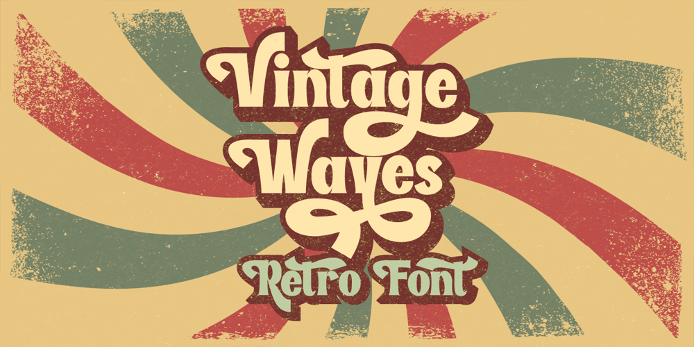 Vintage Waves font