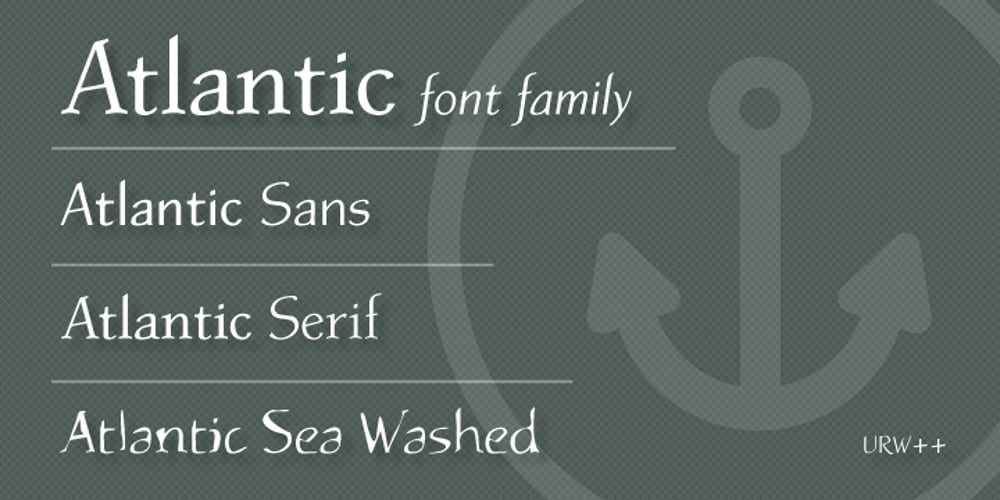 Atlantic Sea Washed font