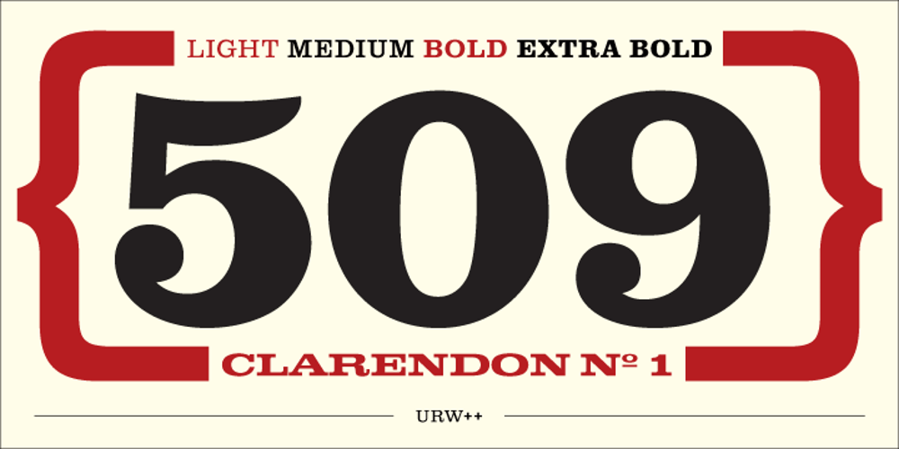 Clarendon No 1 font