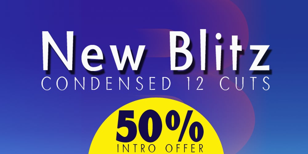 Blitz Condensed font