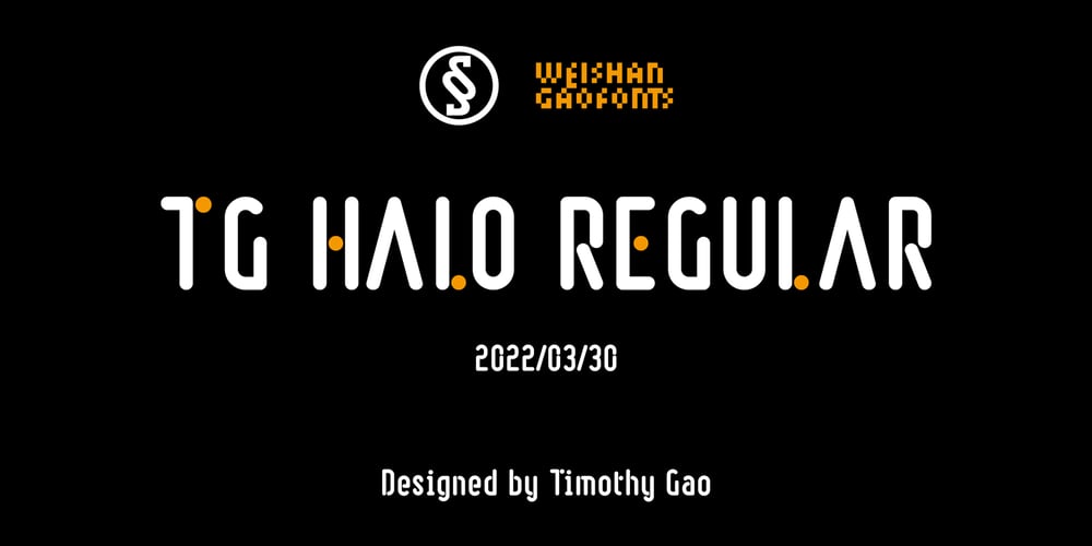 TG Halo font