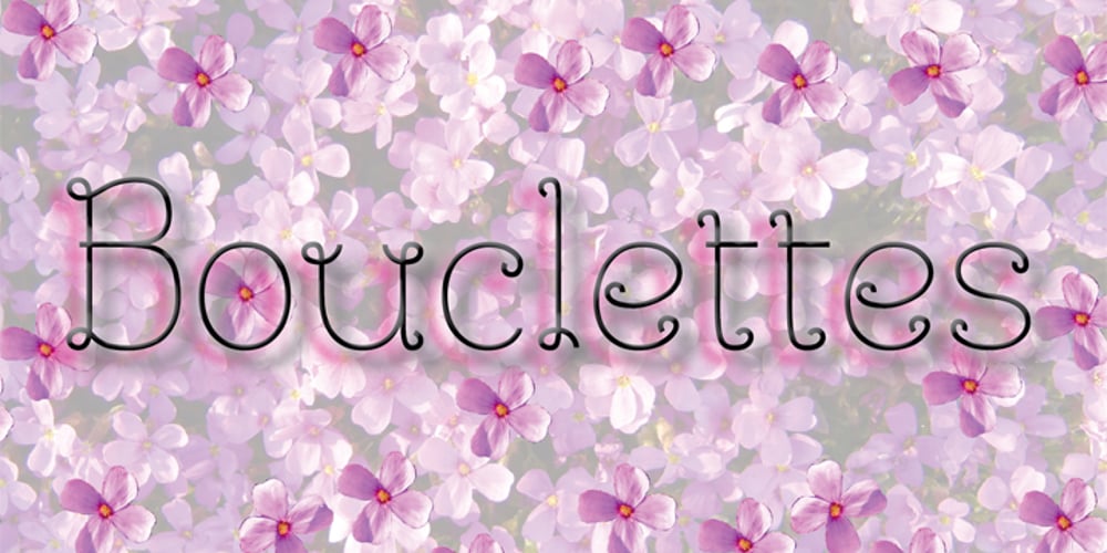 Bouclettes font
