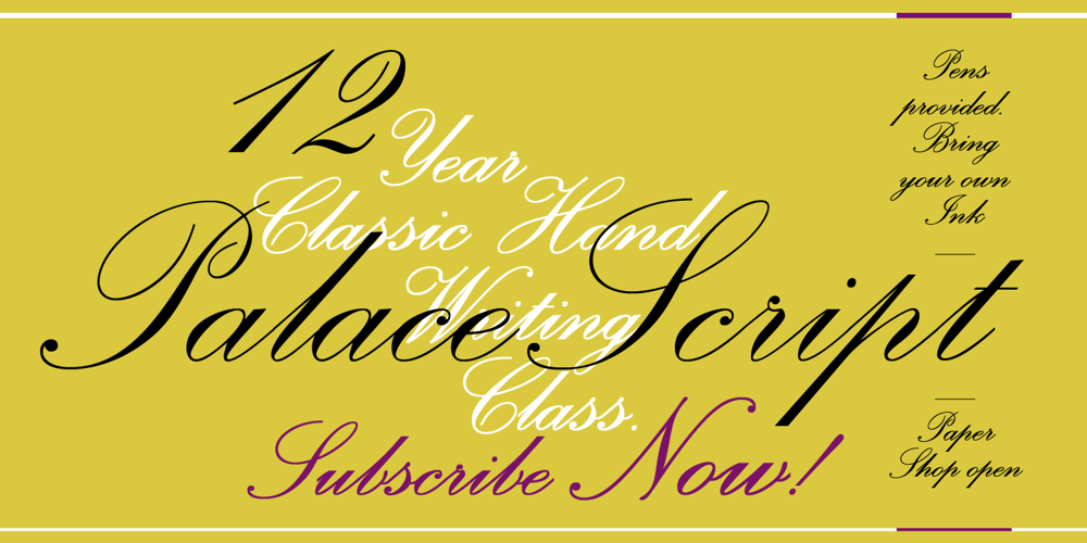 Palace Script font