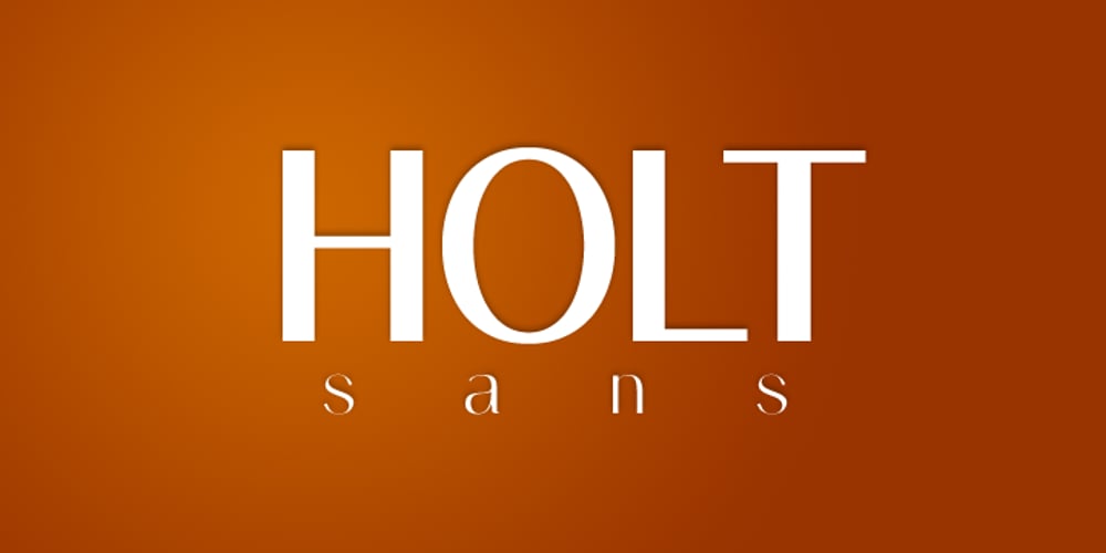 Holt Sans font