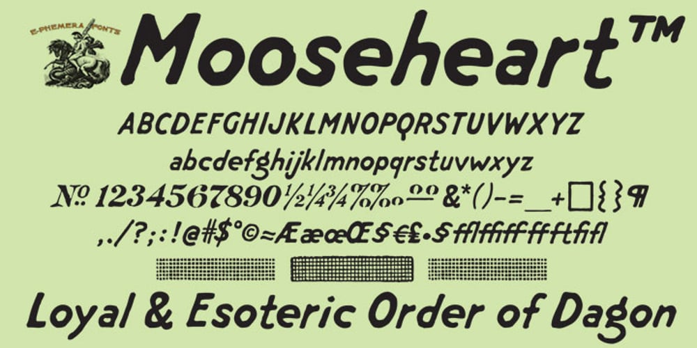 Mooseheart font