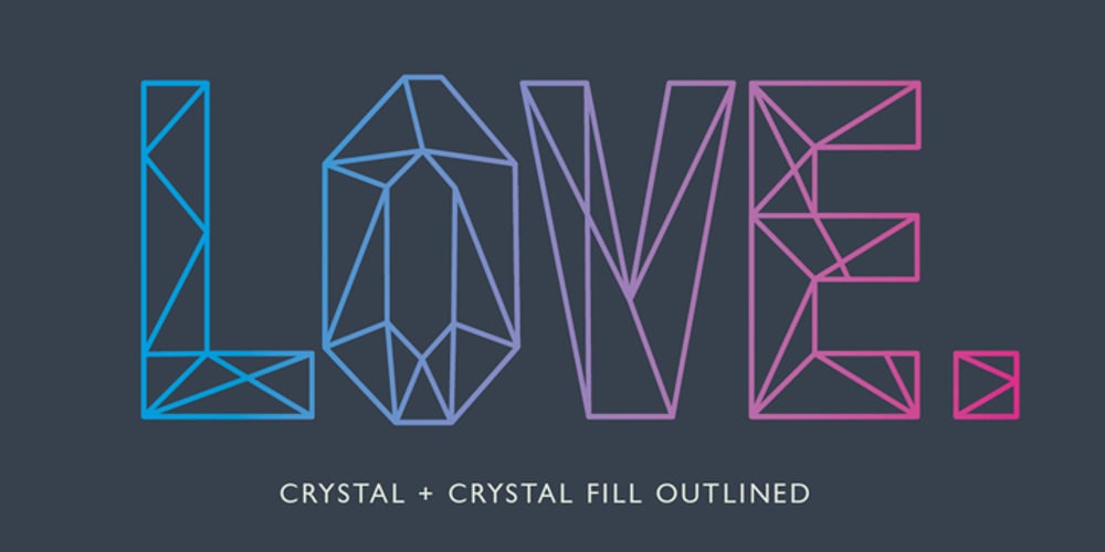 Crystal font