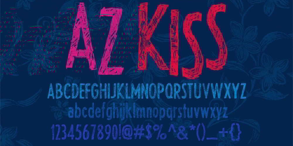 AZ Kiss font