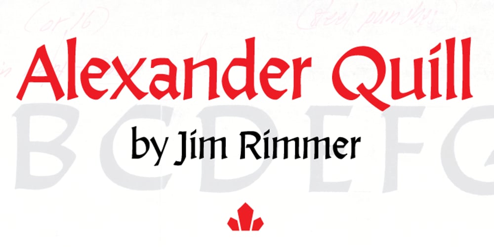 Alexander Quill font