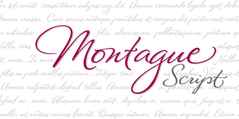 Montague Script font