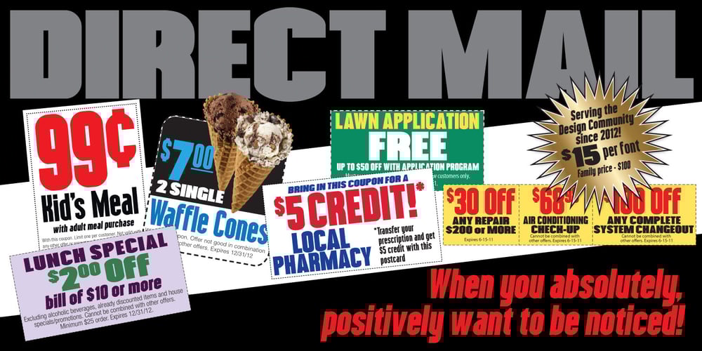 Direct Mail font