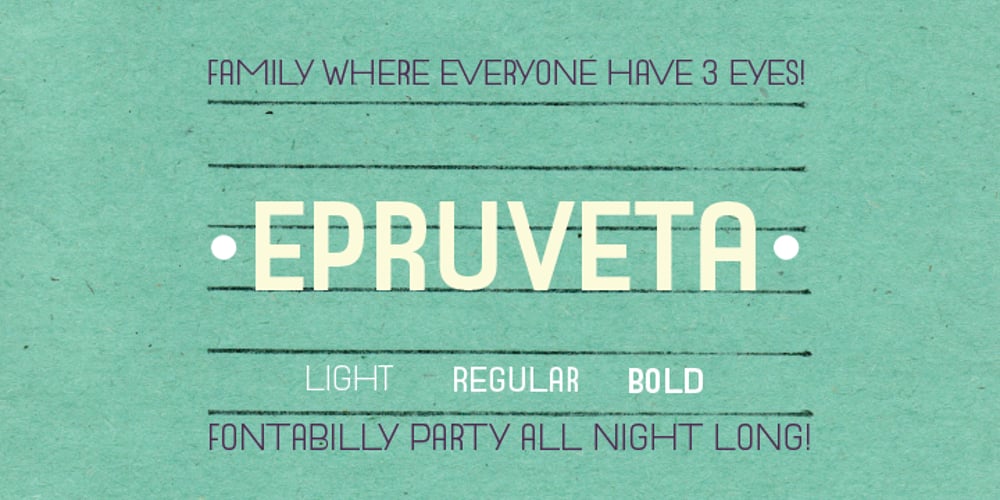 Epruveta font