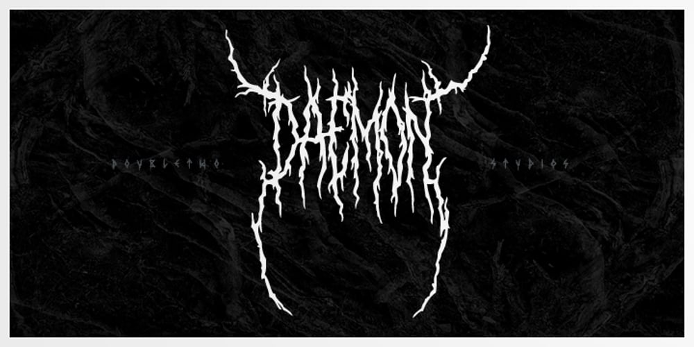 XXII Daemon font