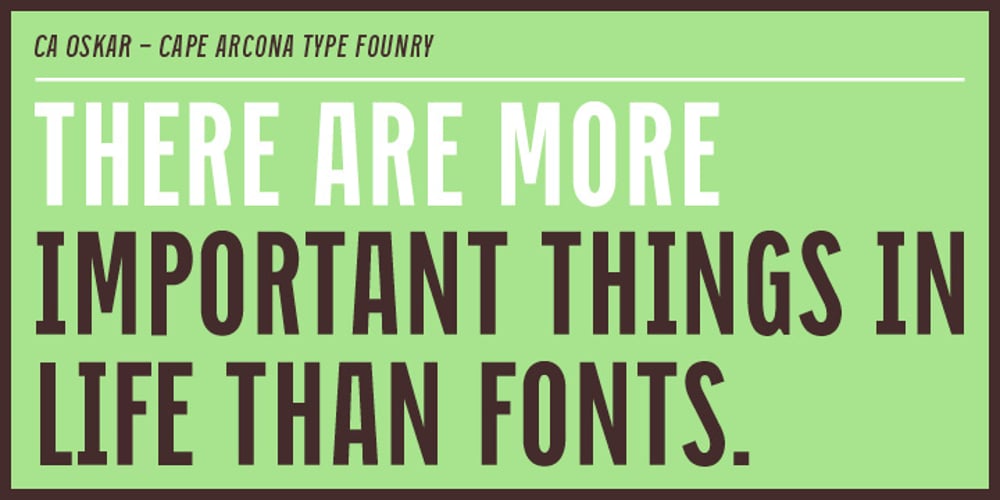 CA Oskar font