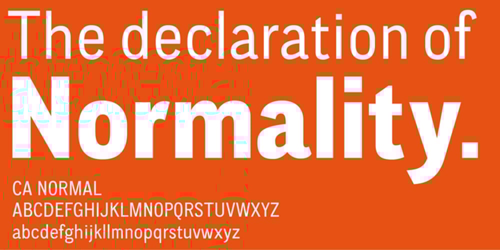 CA Normal font
