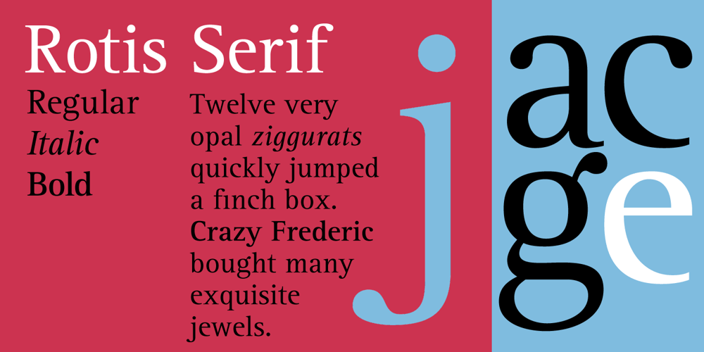 Rotis Serif font