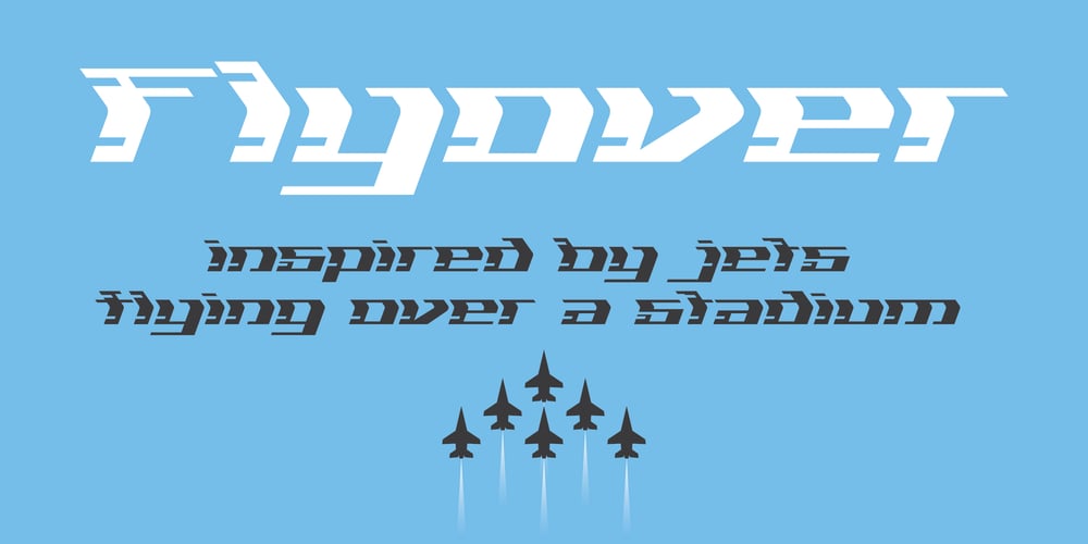 Flyover font