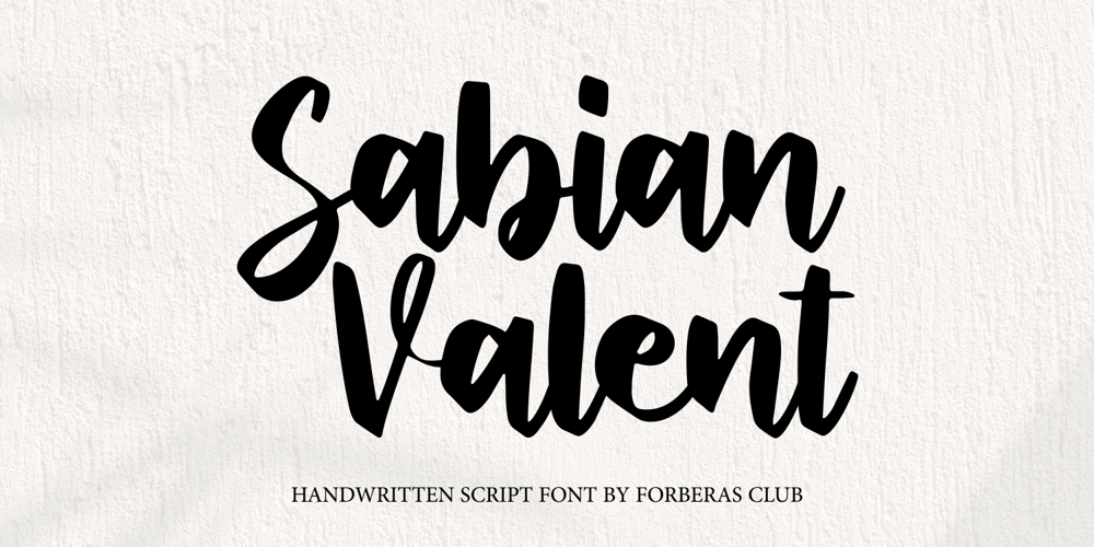 Sabian Valent font