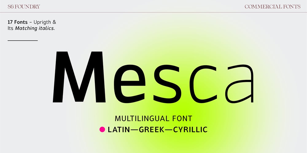 Mesca font