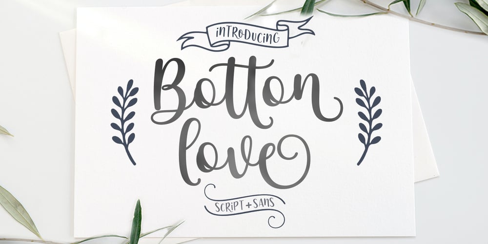 Botton Love Duo font