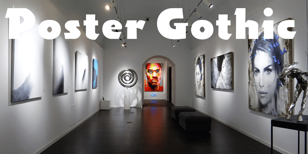 Poster Gothic font