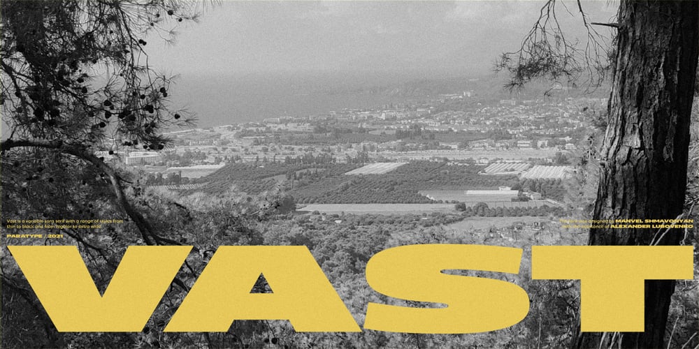 Vast font