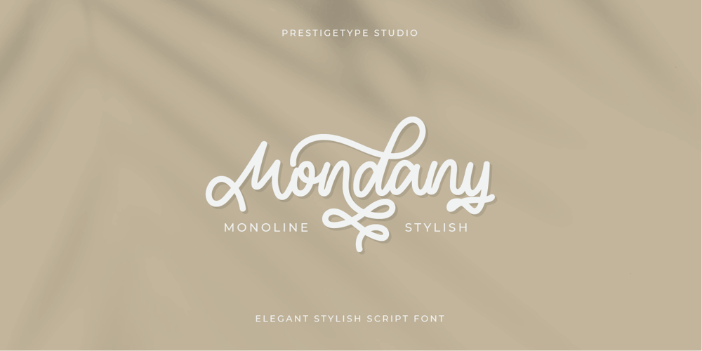 Mondany font
