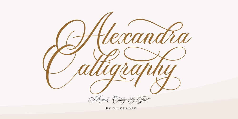 Alexandra Calligraphy font