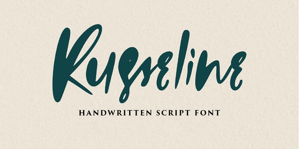 Russeline font