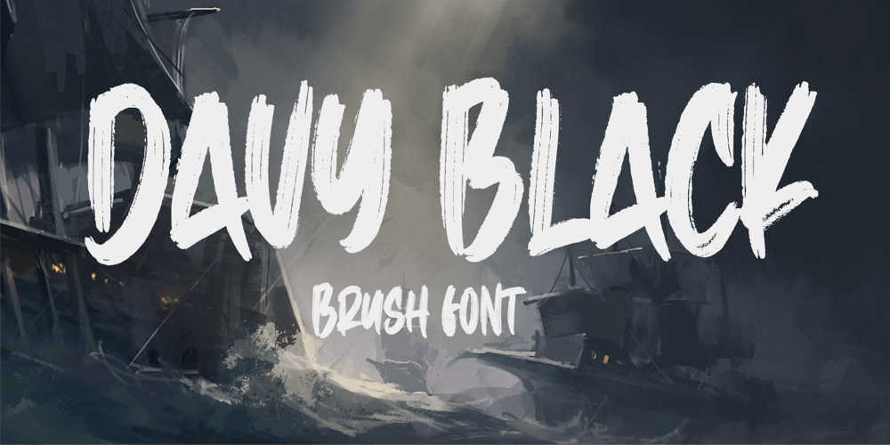 Davy Black font