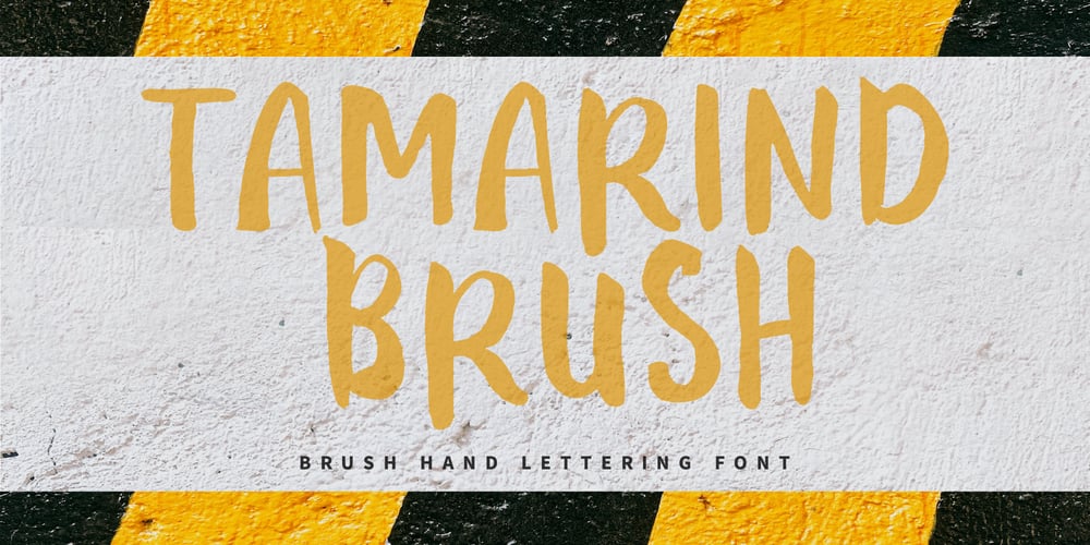 Tamarind Brush font