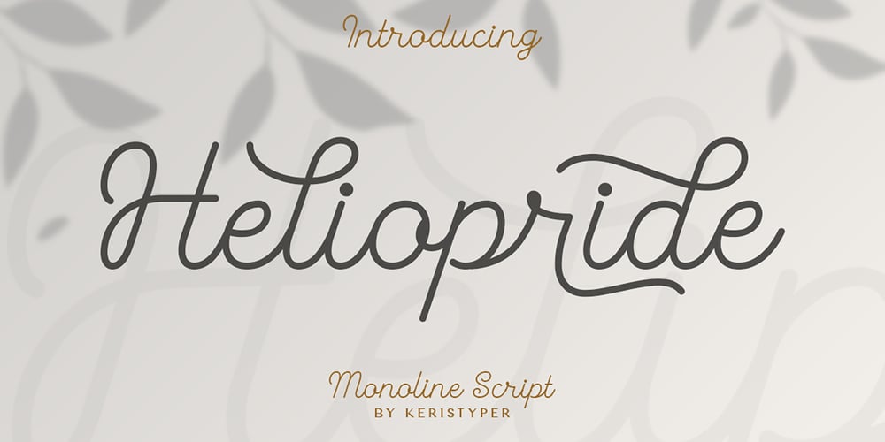 Heliopride font