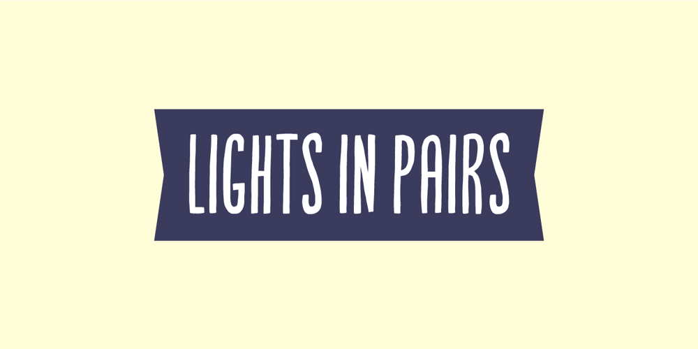 Lights in Pairs font