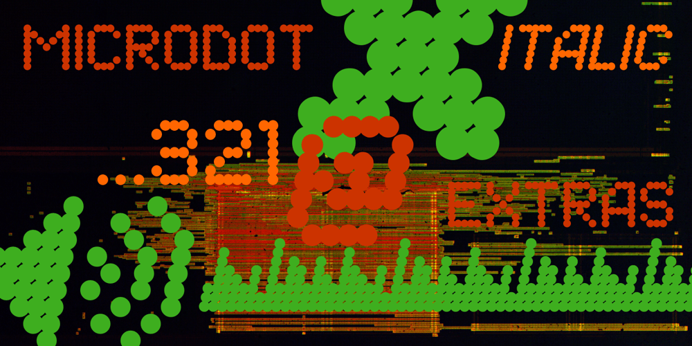 Microdot font