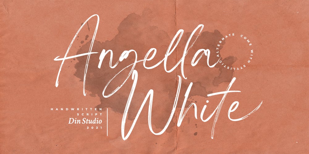 Angella White font