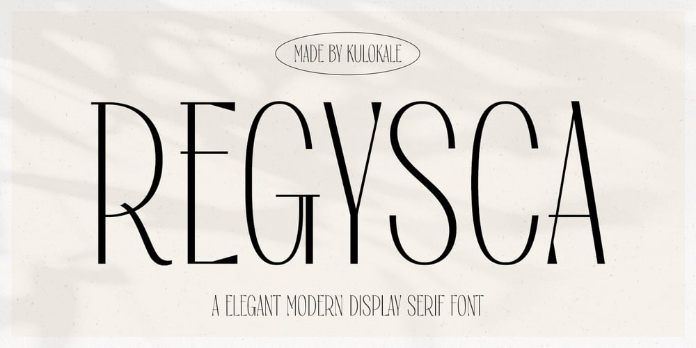 Regysca font