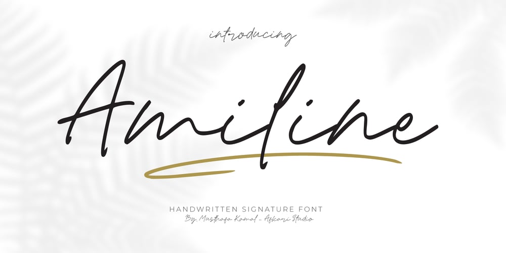 Amiline font