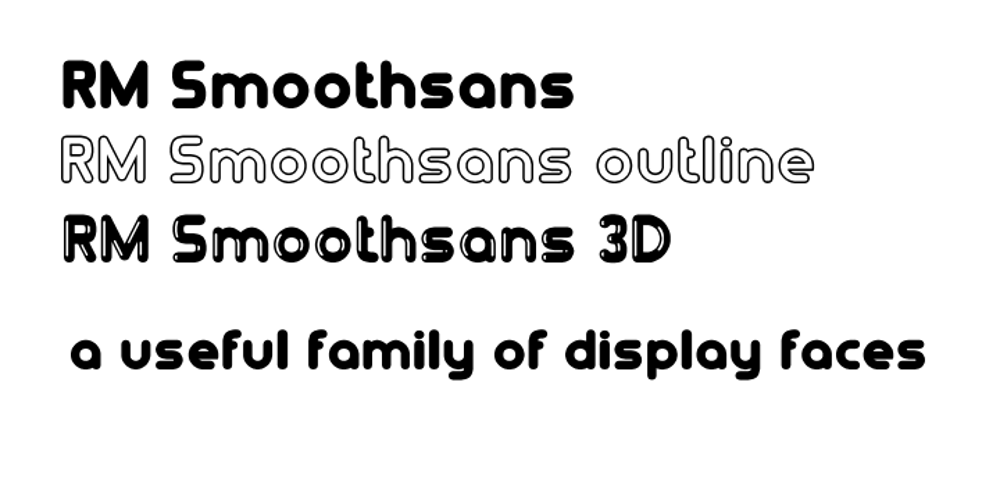 RM Smoothsans font