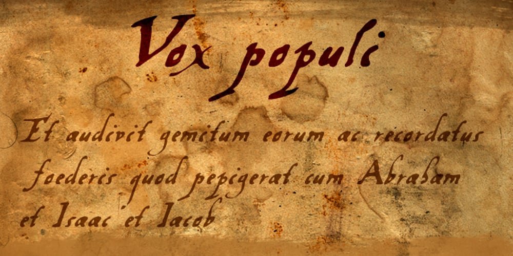 Vox Populi font
